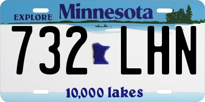 MN license plate 732LHN