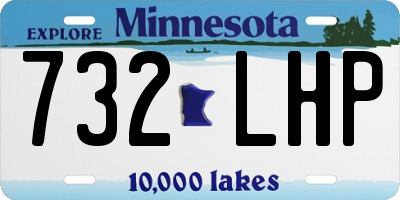 MN license plate 732LHP