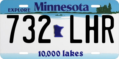 MN license plate 732LHR