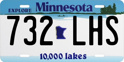 MN license plate 732LHS