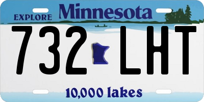 MN license plate 732LHT