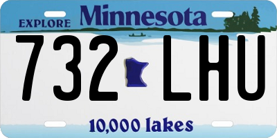 MN license plate 732LHU