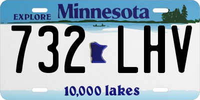 MN license plate 732LHV