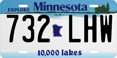 MN license plate 732LHW