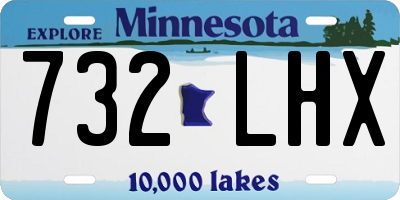 MN license plate 732LHX