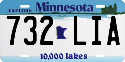 MN license plate 732LIA