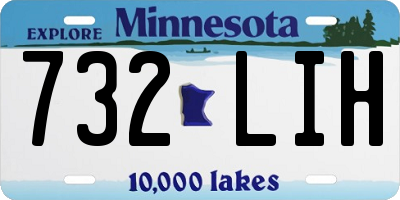 MN license plate 732LIH