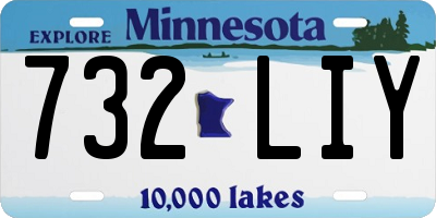 MN license plate 732LIY