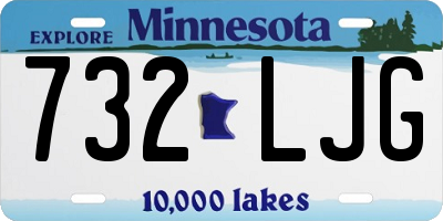 MN license plate 732LJG