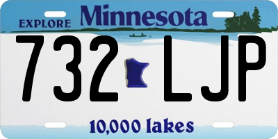 MN license plate 732LJP