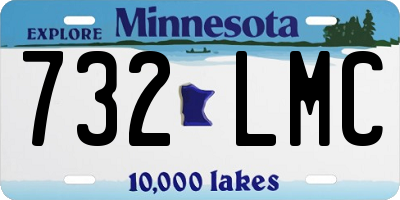 MN license plate 732LMC