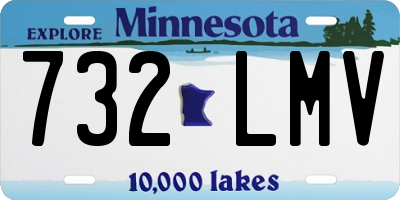 MN license plate 732LMV