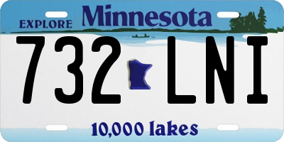 MN license plate 732LNI