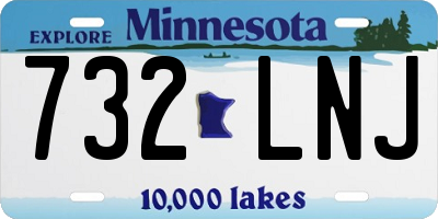MN license plate 732LNJ