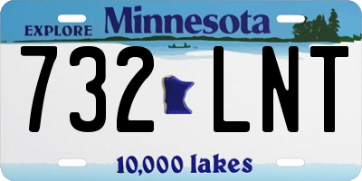 MN license plate 732LNT