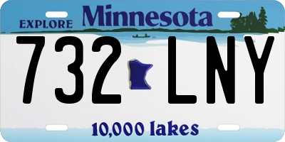 MN license plate 732LNY