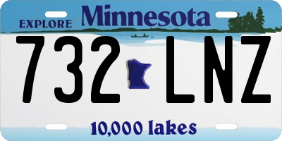 MN license plate 732LNZ