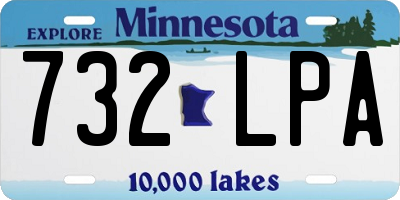MN license plate 732LPA