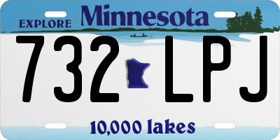 MN license plate 732LPJ