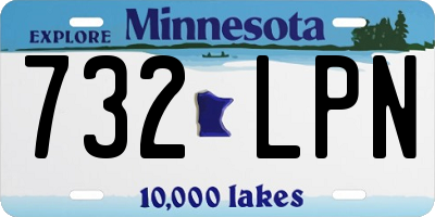 MN license plate 732LPN