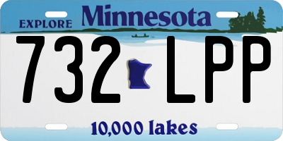 MN license plate 732LPP