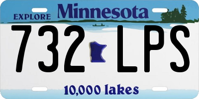 MN license plate 732LPS