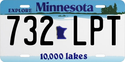 MN license plate 732LPT