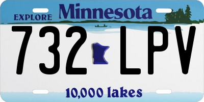 MN license plate 732LPV