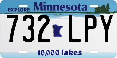 MN license plate 732LPY