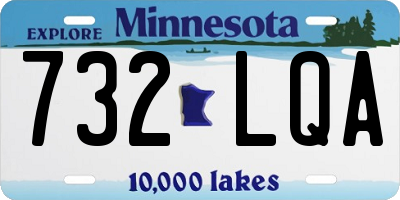 MN license plate 732LQA