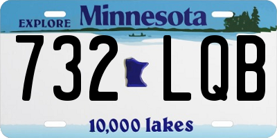 MN license plate 732LQB