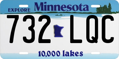 MN license plate 732LQC