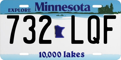 MN license plate 732LQF