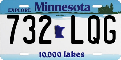 MN license plate 732LQG