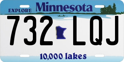 MN license plate 732LQJ