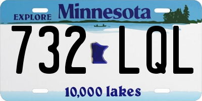 MN license plate 732LQL