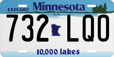 MN license plate 732LQO