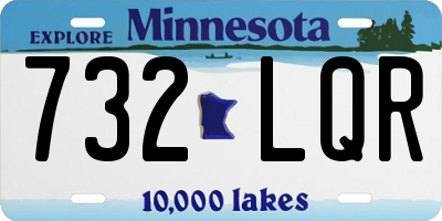 MN license plate 732LQR