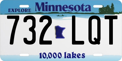 MN license plate 732LQT