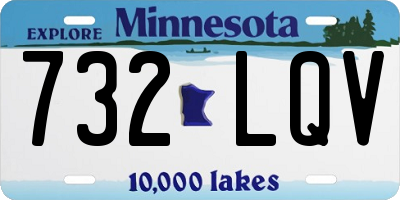 MN license plate 732LQV
