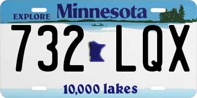 MN license plate 732LQX