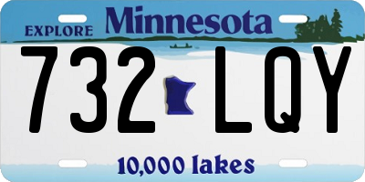 MN license plate 732LQY