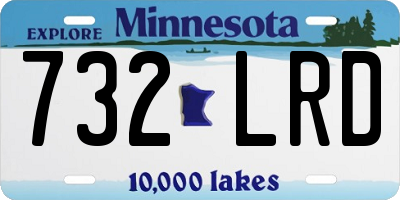 MN license plate 732LRD