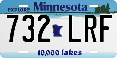 MN license plate 732LRF