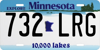 MN license plate 732LRG