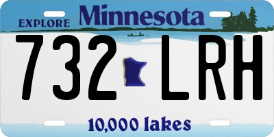 MN license plate 732LRH