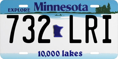 MN license plate 732LRI