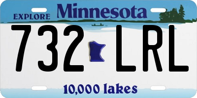 MN license plate 732LRL