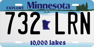 MN license plate 732LRN