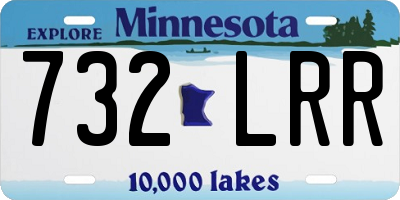 MN license plate 732LRR